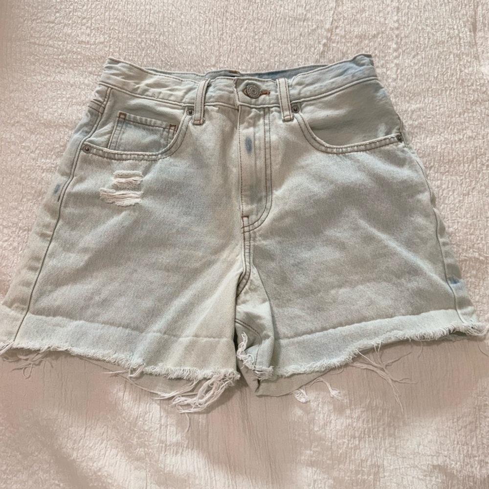 Light Blue Denim Shorts
